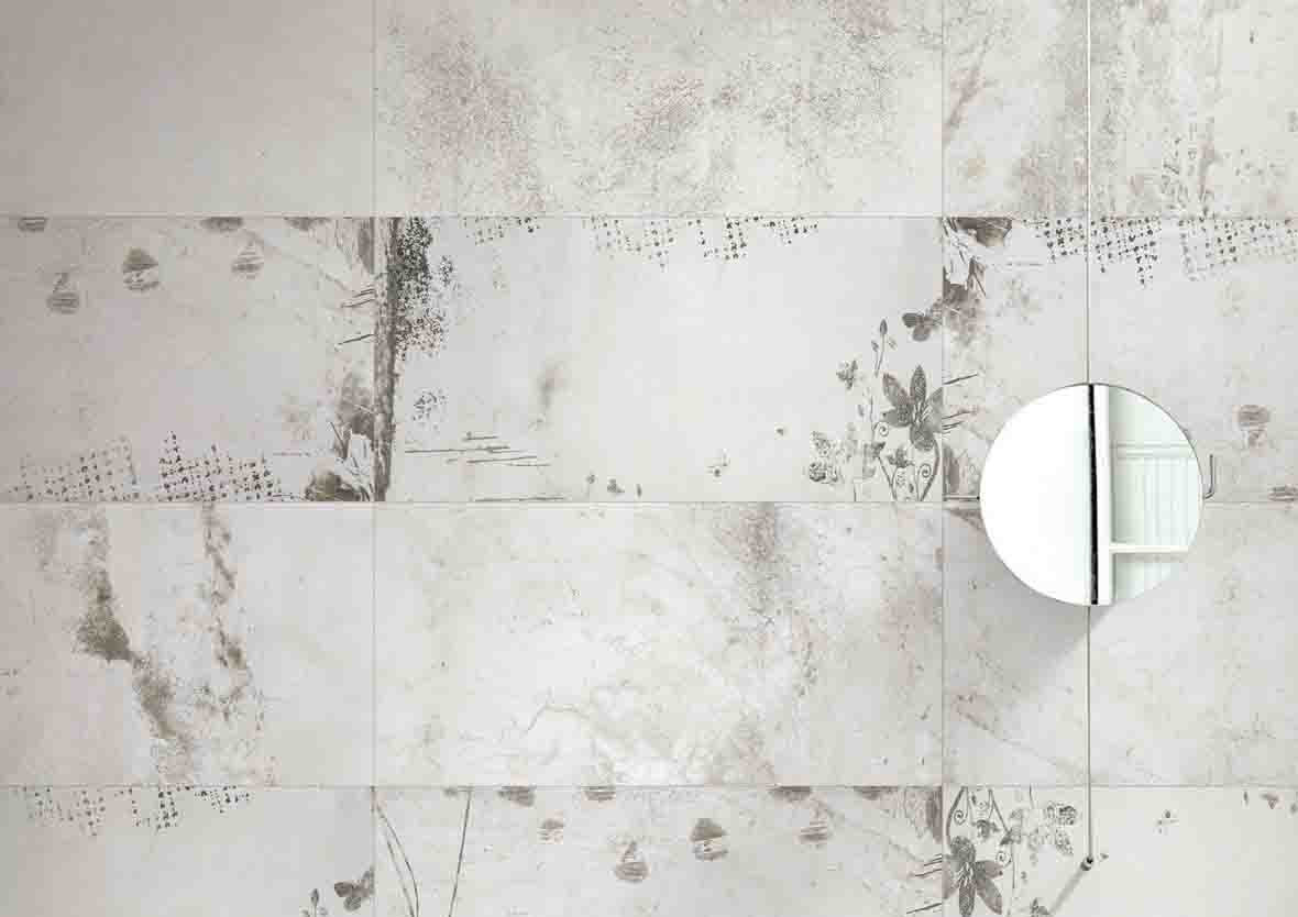 30x60 Cm Size Italian Indoor Porcelain Tiles Light Grey Color Wear - Resistant