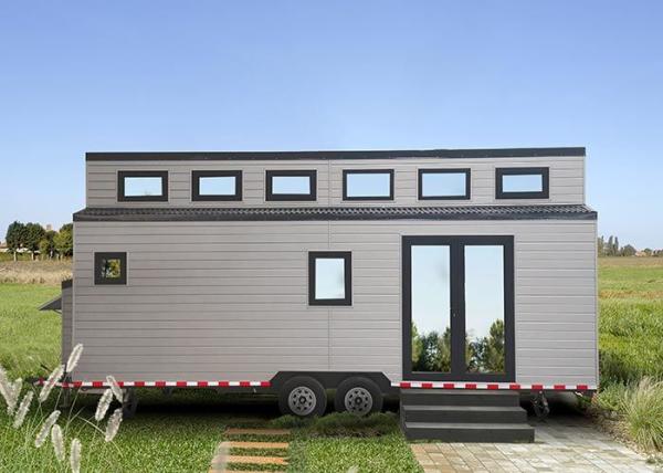 Modern Prefab Modular Home Luxury Caravan Tiny House On Wheels Shipped By 40 FR