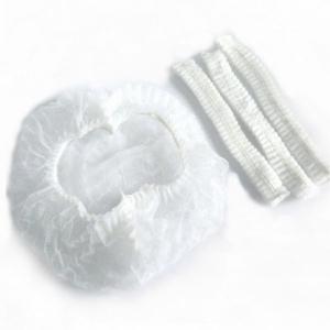 Quality Good Elastic Disposable Head Cover / Hospital Disposable Non Woven Cap wholesale