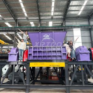 Quality Two Shaft Shredder 300Kg/H-22000Kg/H Aluminum Recycling Machine wholesale