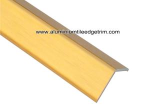 Quality Shiny Golden Brushed Aluminum Corner Guards 2cm x 2cm For House Decoration wholesale