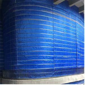 Quality Blue Fire Roller Curtain Flame Retardant Durable Heat Resistant wholesale
