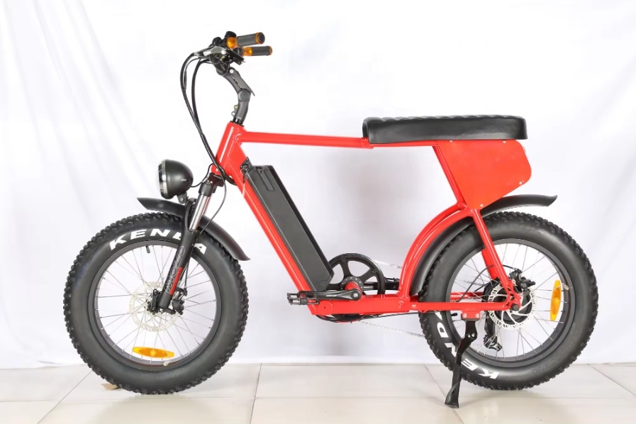73 Style 20 Inch Fat Tire Electric Mountain Bike 48V 500W/750W/1000W Electric City Bike With Long Seat Electric Fat Bike