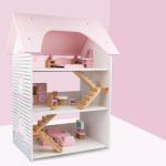 Water Based Coating Mini Wooden Simulation House For Children