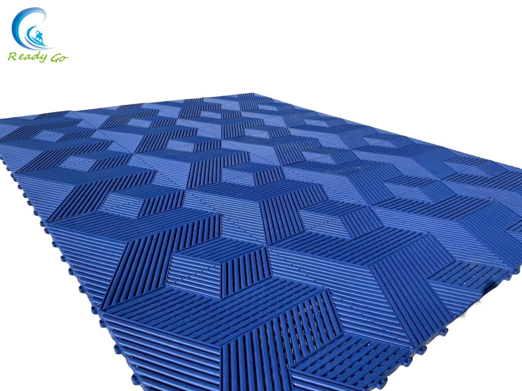 Easy Install 15.75 X 15.75 Inches Interlocking Garage Floor Tiles Gray Environmentally Friendly Fire Resistant