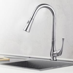 Quality Cold Hot Water Pull Out Spray Stainless Steel Faucet wholesale