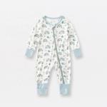 In Stock 2023 Bamboo Viscose Baby Sleep Rompers Organic Bamboo Baby Romper