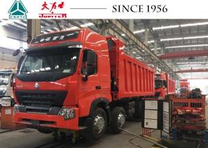 Quality 12 Wheeler Heavy Duty Dump Trailers , HOWO A7 Dump Truck With High Roof wholesale