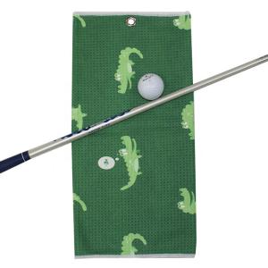 Quality Sublimation Cooling Microfiber Golf Towel Custom Logo Printed wholesale