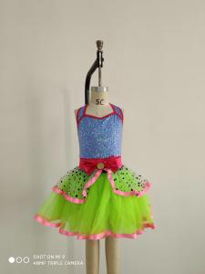 Quality Kids Dance Outfits Performance Clothing Fleabane Performance Gauze Skirt wholesale