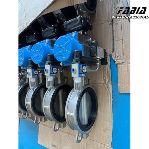 China 2 Inch Pneumatic Stainless Steel Wafer Type Butterfly Valve Compact Lightweight Design on sale