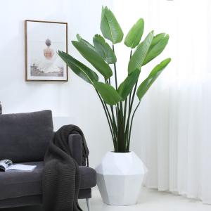 Quality Indoor Bonsai Artificial Landing Plant Simulated Green Tropical Traveler Palm wholesale