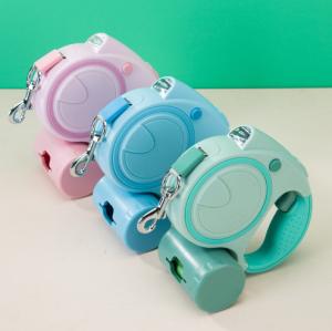 Quality 3 In 1 LED Dog Leash Nylon Traction Rope Retractable Dog Lead wholesale