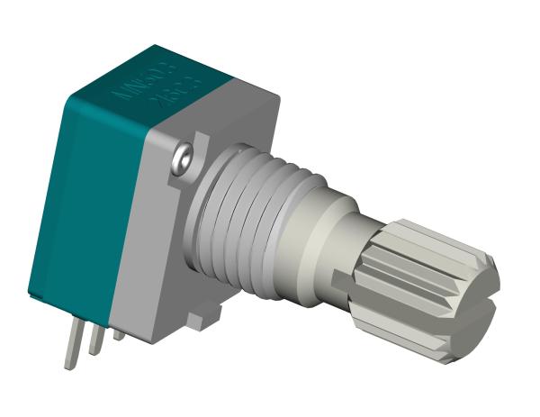 Cheap PCB/Solder Lug Type Rotary Potentiometer - ±20% Resistance Tolerance for sale