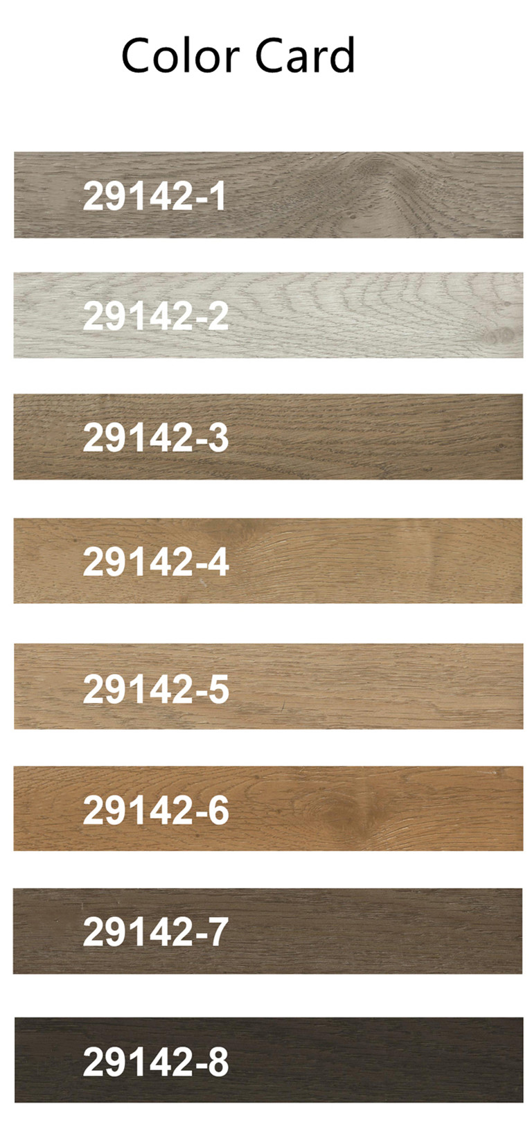 GKBM FT-W29142-5 Eco-friendly Antibacterial Fireproof Unilin Click Light Brown Jump Color Oak Wood Grain SPC Flooring