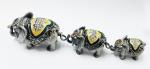 colourful elephant jewelry box elephant trinket elephant figure