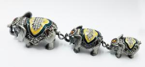 Quality Gift Jewelry Box Elephant Shape Trinket Box Alloy Jewelry Box wholesale