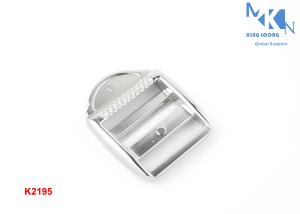 Quality Brush Nickle Metal Ladder Lock Buckle , Custom Metal Backpack Buckles 24mm wholesale