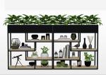 Delicate Balcony Flower Pot Shelf , Plants Metal Garden Shelves Multi Functional