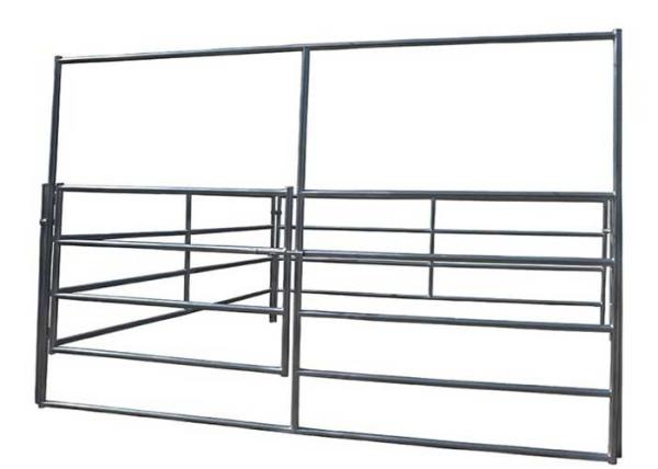 Cheap Fixed Knot Metal Corral Fence 12 Foot Corral Panels for sale