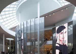 Quality 1000x1000mm Transparent Video Glass Screen 3.91mm Pixel High Brightness wholesale
