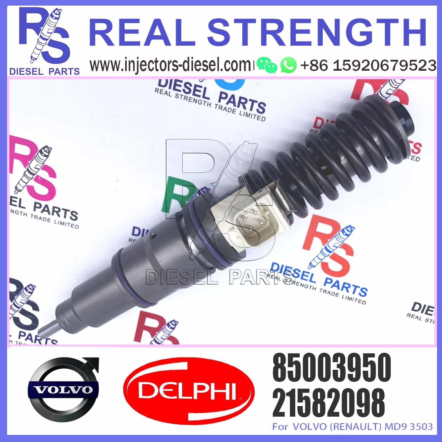 Diesel Fuel Injector BEBE4D11001 BEBE4D11101 BEBE4D11201 BEBE4D36001 BEBE4D41001 85003950 E3.18 for VOL-VO D16 3145