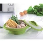1600ml Wholesale Kitchenware Food Grade Collapsible Foldable Silicone Steamer