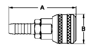 Pneumatic 0.5 Inch Quick Release Hose Couplings