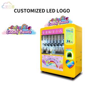Quality Color Candy Bean Vending Machine Coin Operated 5.6Kg Capacity wholesale