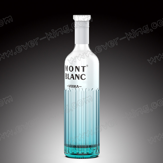 Different Shapes White Glass Liquor Bottle Frosting 500ml 1.5L