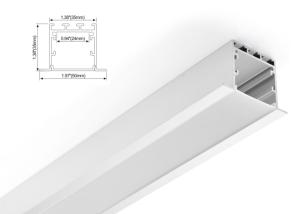 Quality 50mm Recessed Lights LED Linear lighting Aluminum Profile Diffused Cover wholesale