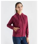 Unisex long sleeve winter rib cuff zipper up hoodies