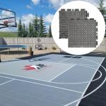 Pickleball Sport Modular Interlocking Floor Tiles Mat Outdoor Basketball Court