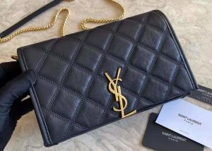 Quality Rhomboid Checkered Crossbody Bag , Leather Chain Sling Bags For Girls wholesale