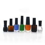 Fancy Gel UV Nail Polish Glass Bottles 5ml -20ml Logo Custom With Caps / Brush