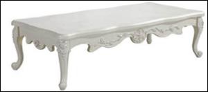 Quality luxury French style rectangle wooden tea table wholesale
