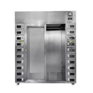 Stainless Steel Cleanroom Garment & Shoe Cabinet | Dual-Zone ISO 14644 | 40-Person Capacity