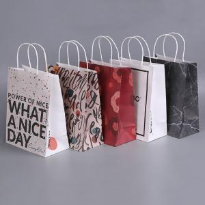 Quality Custom Handle Shopping Bag Food Kraft Paper Bags for All Your Packaging Needs wholesale