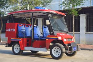 Quality 48V Lithium Battery Electric Fire Truck Golf Cart 5 Seater wholesale
