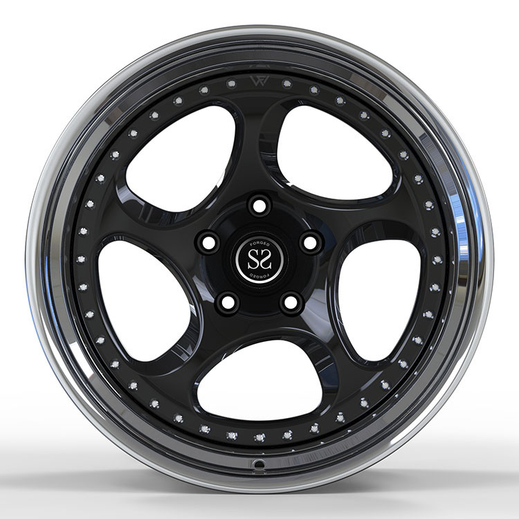 Polished 21 Inches Ferrari 488 1 Piece Forged Wheels 110mm Cb