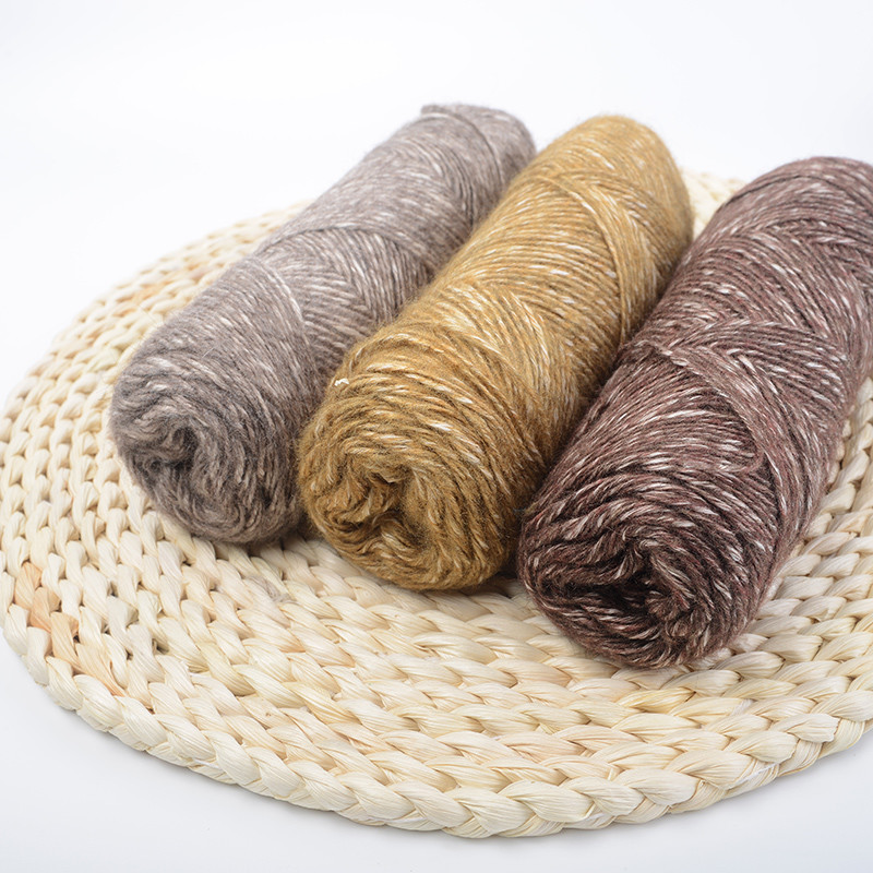 1/2.3NM Blending Fluffy Comfort Milk Spray Yarn For Knitting Blanket Scarf