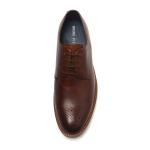 Brown Lace Up Anti Odor Breathable Mens Dress Shoes