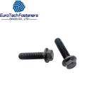 Black Anodized Hexagon Flange Bolts Din 6921 Hex Flange Bolt M10x1 25 M10x20