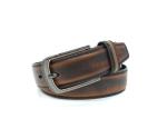 Brown Color Men Genuine Leather Dress Belt , Handmade 100% Cow Leather Strap