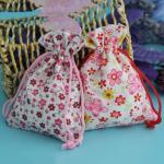 Colorful Drawstring Cotton Storage Bag Thick For Menstrual Cup Packing