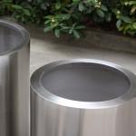 Metal round wall flower planter various sizes stainless steel flower pots