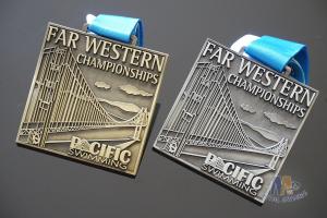 Quality Championships Race Marathon Metal Medals , Personalised Running Events Bespoke Medallions wholesale
