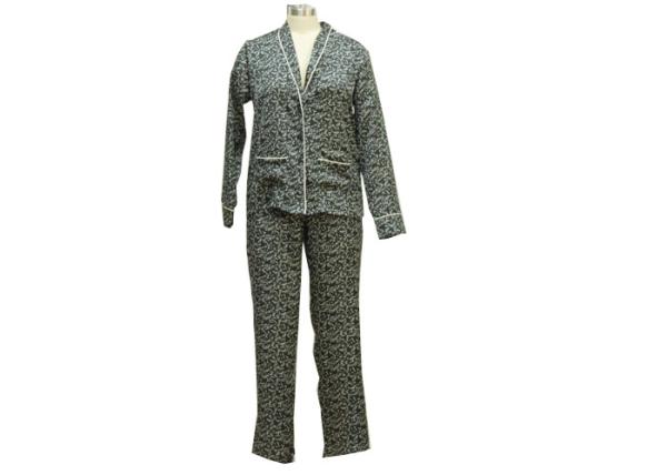 Fireworks Print Girls / Women'S Satin Pajama Sets , Tall Womens Pajamas
