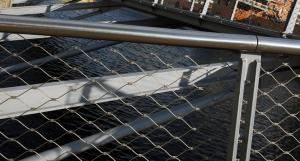 Quality Rustless Banister Safety Net Stainless Steel Knotted Mesh Type Fatigue Resistance wholesale