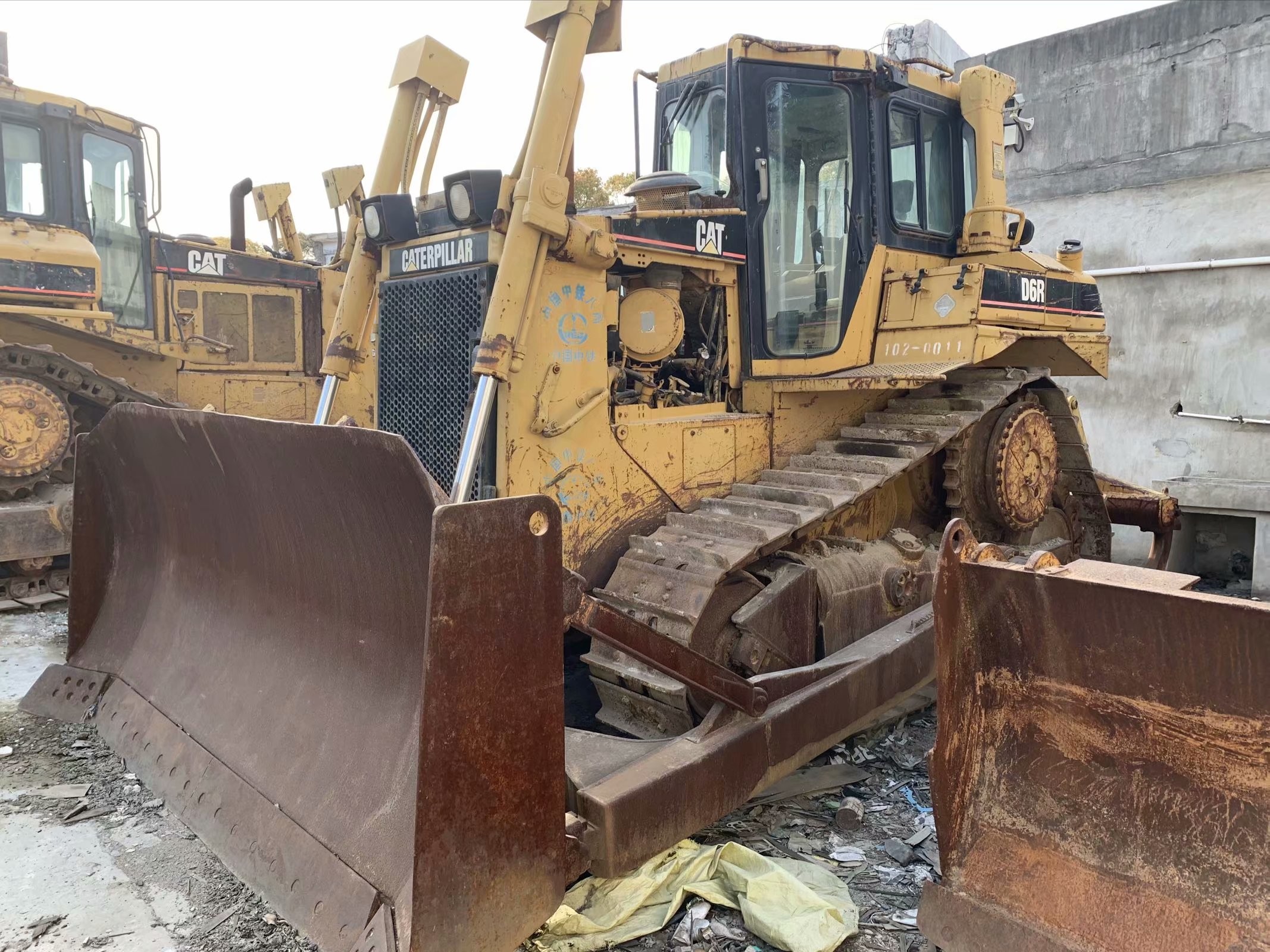 3 Shanks Ripper Used CAT D6R Bulldozer/Caterpillar Bulldozer D6 Rops cabin